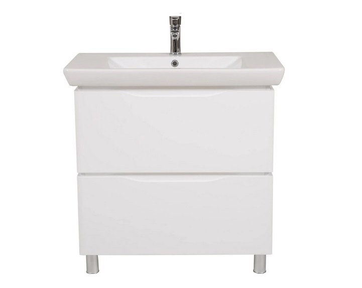 Тумба напольная Аквародос Венеция 85 см с раковиной Порто ДСП/МДФ белый АР000040212