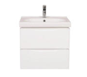 Тумба підвісна Аквародос Венеція 60 см із раковиною City ДСП/МДФ білий АР000040229