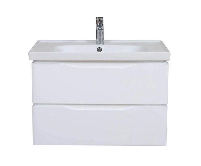 Тумба подвесная Аквародос Венеция 80 см с раковиной Frame ДСП/МДФ белый АР000040228