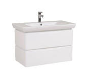 Тумба підвісна Аквародос Венеція 85 см із раковиною Порто ДСП/МДФ білий АР000040222