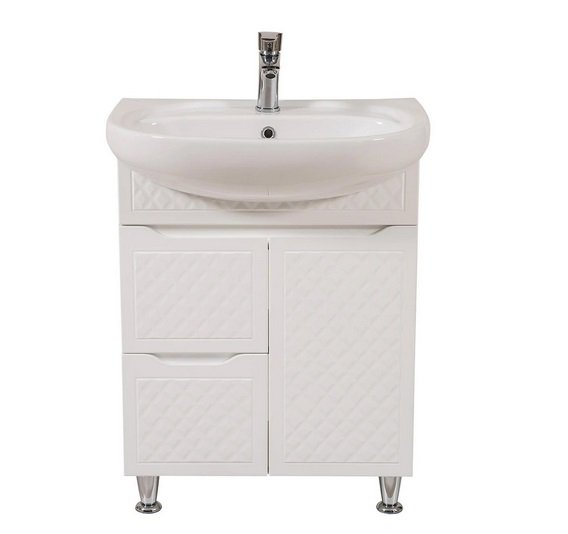 Тумба для підлоги Аквародос Родорс 65 см з раковиною Нова ДСП/МДФ білий АР000040361