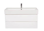 Тумба підвісна Аквародос Венеція 100 см із раковиною Пінто ДСП/МДФ білий АР000040231
