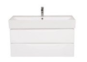 Тумба подвесная Аквародос Венеция 100 см с раковиной Пинто ДСП/МДФ белый АР000040231