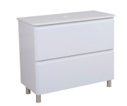 Тумба под раковину Аквародос Акцент 80 см со столешницей ДСП/МДФ белый АР000040136