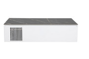 Тумба под раковину Аквародос Манхэттен 120 см со столешницей Namibia Black МДФ белый матовый АР000110607