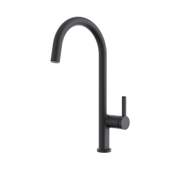 Змішувач для кухні Аквародос Bari одноважільний чорний матовий АР000084810