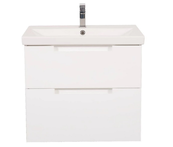 Тумба підвісна Аквародос Інфініті 70 см з раковиною Elite ДСП/МДФ білий АР000041824