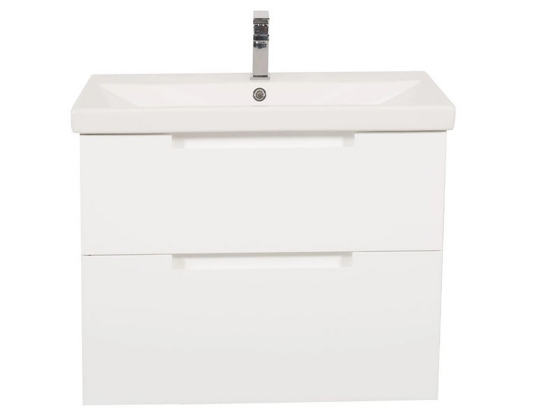 Тумба підвісна Аквародос Інфініті 80 см з раковиною Elite ДСП/МДФ білий АР000041825