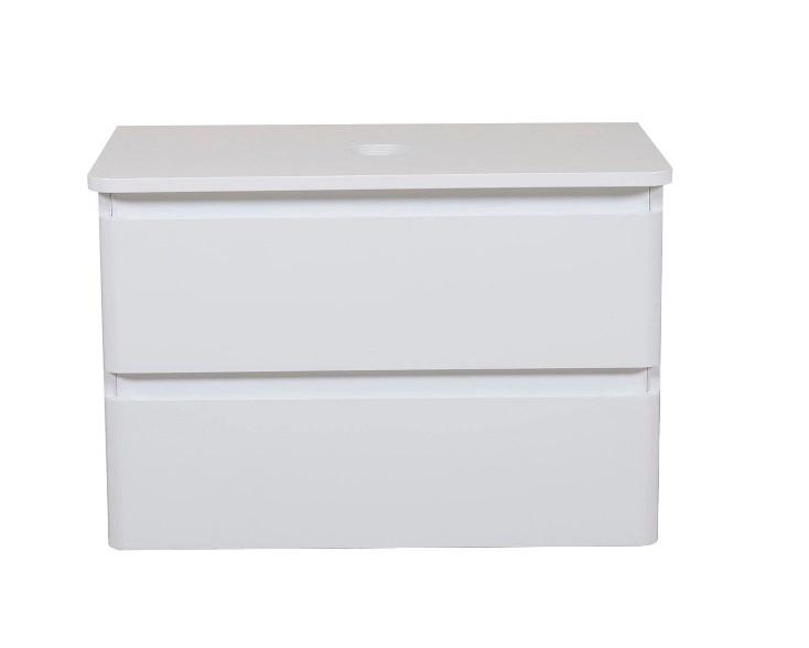 Тумба під раковину Аквародос Акцент 100 см із стільницею ДСП/МДФ білий АР000040133