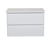 Тумба под раковину Аквародос Акцент 100 см со столешницей ДСП/МДФ белый АР000040133