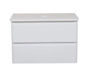 Тумба под раковину Аквародос Акцент 80 см со столешницей ДСП/МДФ белый АР000040135