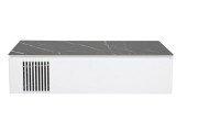 Тумба под раковину Аквародос Манхэттен 120 см со столешницей Namibia Black МДФ белый матовый АР000110607