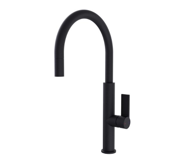 Змішувач для кухні Аквародос Luna одноважільний чорний АР000083254