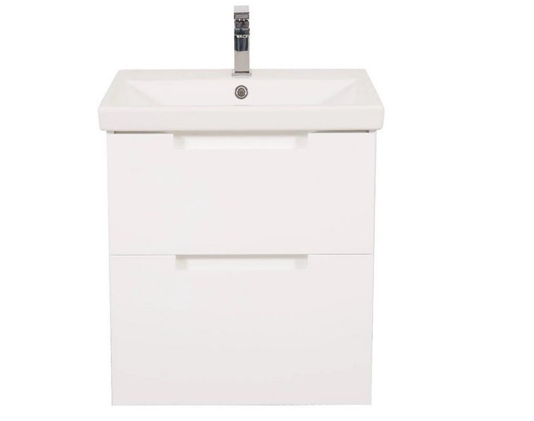 Тумба подвесная Аквародос Инфинити 60 см с раковиной Elite ДСП/МДФ белый АР000041823