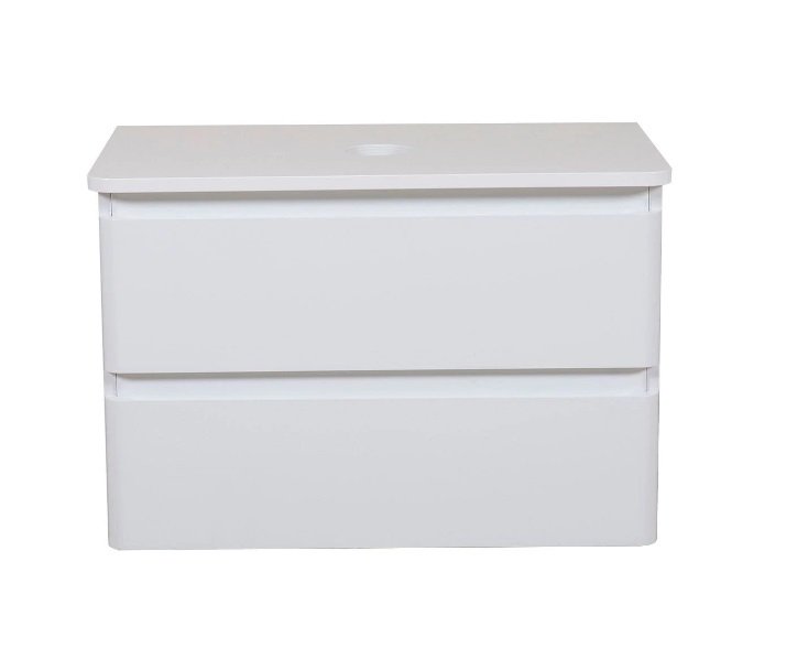 Тумба под раковину Аквародос Акцент 100 см со столешницей ДСП/МДФ белый АР000040133