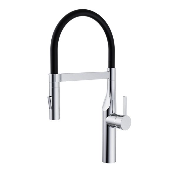 Смеситель для кухни Аквародос Palma однорычажный с выдвижной лейкой хром АР000110523
