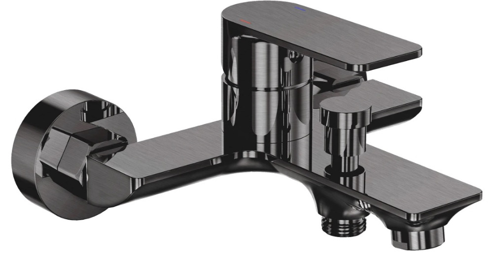 Смеситель для ванной Аквародос Modena однорычажный gun metal АР000109931