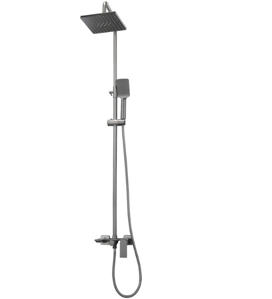 Душевая система Аквародос Leonardo со смесителем gun metal АР000084963