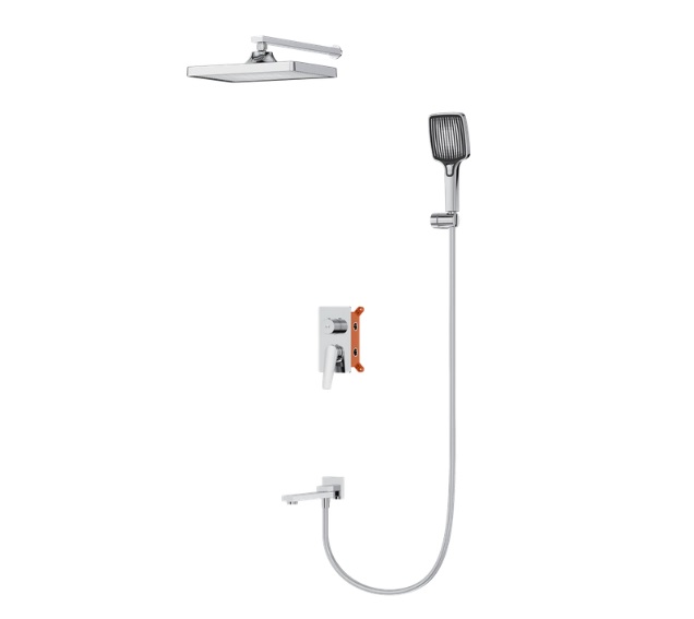 Душова система прихованого монтажу Аквародос Valencia з верхнім душем хром АР000110506