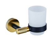 Склянка для зубних щіток Аквародос Лоренцо 9221 чорний/золото АР000113374