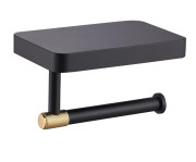 Держатель для туалетной бумаги Аквародос Лоренцо 9226 с подставкой для мобильного телефона черный АР000113378