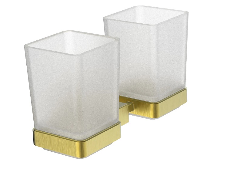 Склянка для зубних щіток Аквародос Орландо 8928C подвійний золото АР000113363