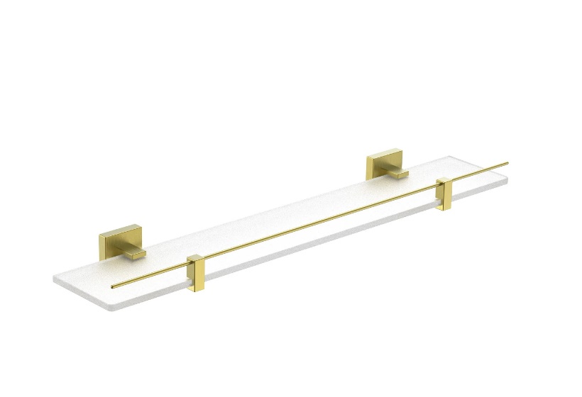 Полиця для ванної кімнати Аквародос Орландо 8927C скло золото АР000113366