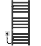 Электрический полотенцесушитель Deffi Magnus П12 200х800 левое подключение JD04 черный A.MA.80.20.12.E.B.L.2