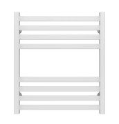 Полотенцесушитель водяной Deffi Magnus П8 600х600 боковое правое подключение белый A.MA.60.60.8.W.C