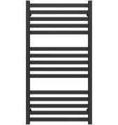 Полотенцесушитель водяной Deffi Magnus П16 500х1200 боковое левое подключение черный A.MA.120.50.16.B.B