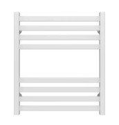 Сушка для рушників водяна Deffi Magnus П8 600х600 нижнє підключення білий A.MA.60.60.8.W.A