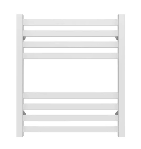 Полотенцесушитель водяной Deffi Magnus П8 600х600 боковое левое подключение белый A.MA.60.60.8.W.B