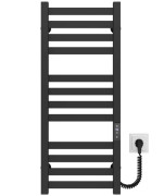 Электрический полотенцесушитель Deffi Magnus П12 300х800 правое подключение JD04 черный A.MA.80.30.12.E.B.R.2