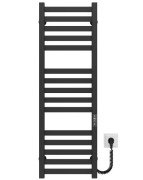 Электрический полотенцесушитель Deffi Magnus П15 200х1000 правое подключение JD04 черный A.MA.100.20.15.E.B.R.2