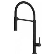 Смеситель для кухни Franke Maris Slim SemiPro вытяжной излив черный матовый 115.0728.396