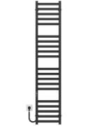 Електрична сушарка для рушників Deffi Magnus П20 200х1600 ліве підключення JD04 чорний A.MA.160.20.20.E.B.L.2