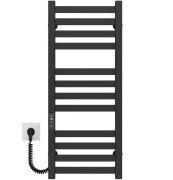 Електрична сушарка для рушників Deffi Magnus П12 300х800 ліве підключення JD04 чорний A.MA.80.30.12.E.B.L.2