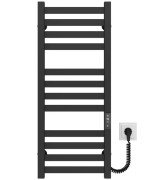 Электрический полотенцесушитель Deffi Magnus П12 300х800 правое подключение JD04 черный A.MA.80.30.12.E.B.R.2