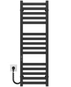 Электрический полотенцесушитель Deffi Magnus П15 300х1000 левое подключение JD04 черный A.MA.100.30.15.E.B.L.2