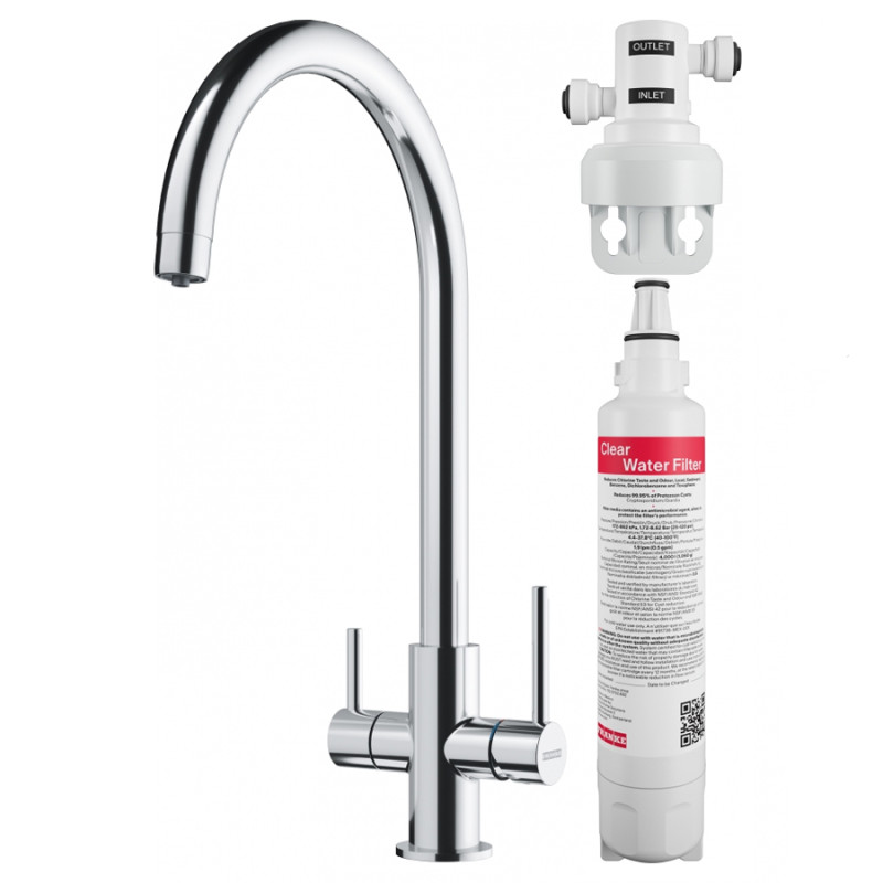 Смеситель для кухни Franke Lina Clear Water с фильтром хром 160.0702.660