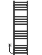 Электрический полотенцесушитель Deffi Magnus П16 300х1200 левое подключение JD04 черный A.MA.120.30.16.E.B.L.2