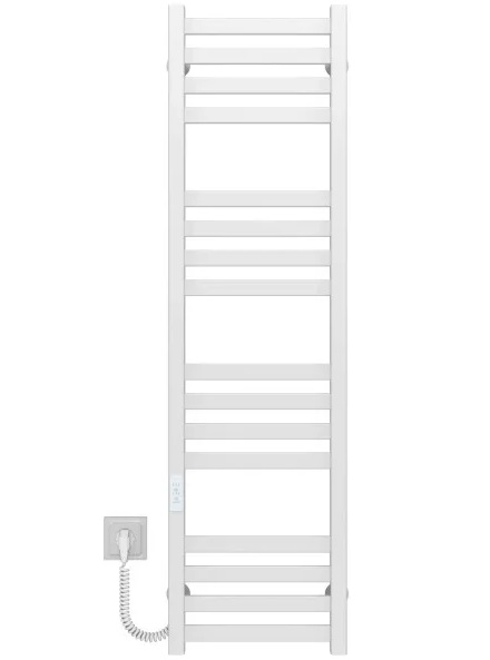 Электрический полотенцесушитель Deffi Magnus П16 400х1200 левое подключение WD04 белый A.MA.120.40.16.E.W.L.4