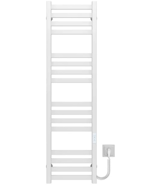 Электрический полотенцесушитель Deffi Magnus П16 400х1200 правое подключение WD04 белый A.MA.120.40.16.E.W.R.4