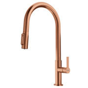 Смеситель для кухни Franke Maris Slim J Pull Down выдвижной излив PVD copper 120.0736.602