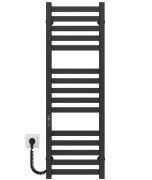 Электрический полотенцесушитель Deffi Magnus П15 400х1000 левое подключение JD04 черный A.MA.100.40.15.E.B.L.2