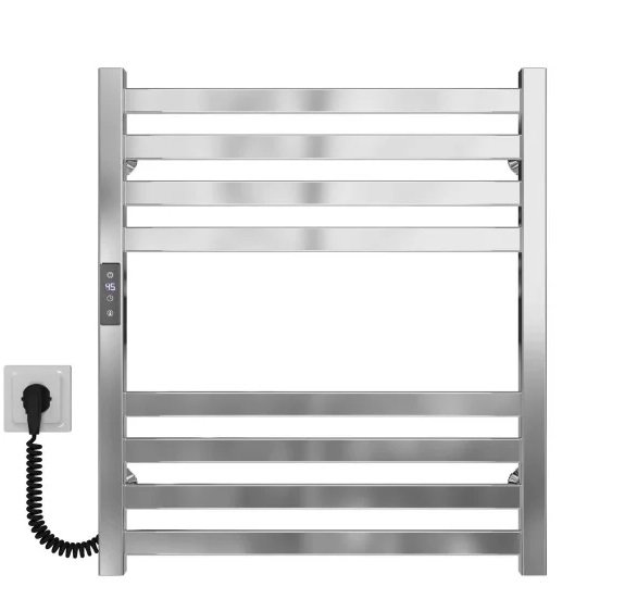 Електрична сушарка для рушників Deffi Magnus П8 500х600 ліве підключення JD04 хром A.MA.60.50.8.E.C.L.2