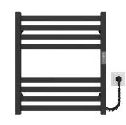 Электрический полотенцесушитель Deffi Magnus П8 500х600 правое подключение JD04 черный A.MA.60.50.8.E.B.R.2