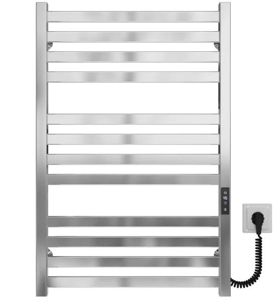 Электрический полотенцесушитель Deffi Magnus П12 500х800 правое подключение JD04 хром A.MA.80.50.12.E.C.R.2