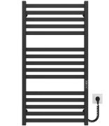 Електрична сушарка для рушників Deffi Magnus П15 500х1000 праве підключення JD04 чорний A.MA.100.50.15.E.B.R.2