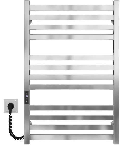 Електрична сушарка для рушників Deffi Magnus П12 600х800 ліве підключення JD04 хром A.MA.80.60.12.E.C.L.2